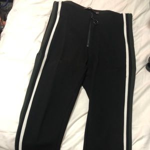 Zara front zip pants